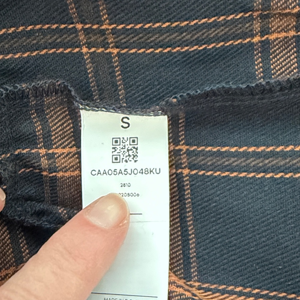 NWT Cupshe Plaid Long Sleeve Dress size Small - Picture 8 of 10